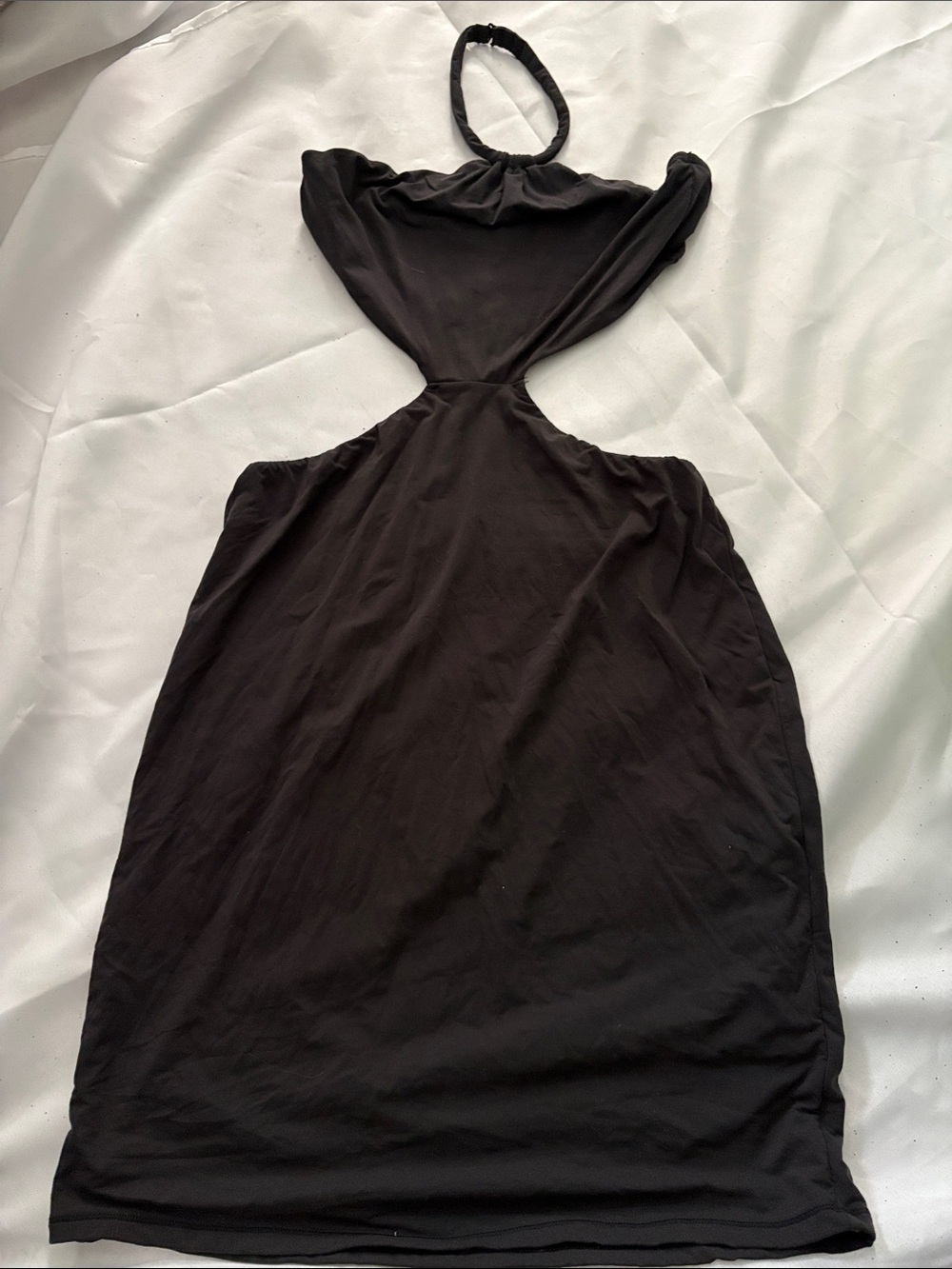Skims Black Cutout Halter shaper wear dress - Women's Medium
